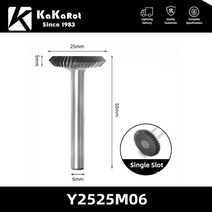 공구용 목공 파일 야스리 비트 KaKarot-6mm 생크 Y 타입 Y1602M06 텅스텐 카바이드 로터리 파일 버 드릴 비, F18 1PC