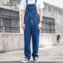 남자 전신 점프수트 작업복 데님 밀리터리 워크웨어 빈티지 오버롤 samlona 50