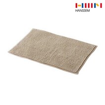 한샘 극세사 볼륨 매트 40X60 화장실발매트 러그 욕실 현관 화장실 베이지 진그레이