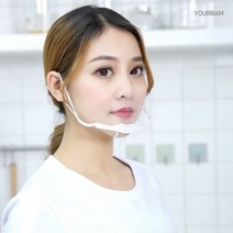 펫젠 위생마스크 20매 주방마스크 투명마스크 급식마스크 조리용마스크 식당마스크, 1매, 20개, 투명