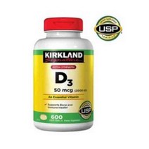 Kirkland Signature 커클랜드 시그니처 Extra Strength 비타민 D3 50mcg 600정, 4개