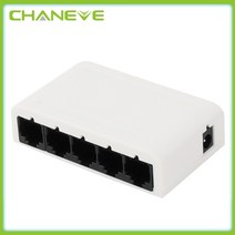 스위칭허브 네트워크 스위치 CHANEVE 새로운 미니 네트워크 스위치 5 포트 10/100M (데스크탑 용 플라스틱, 03 AU Plug