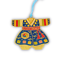 한국민예사 전통 금장 금속 책갈피 북마크 Korean bookmark 74종, 21 도령한복