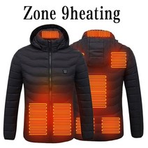캠핑자켓 캠핑재킷 가열 조끼 빨 usb 충전 후드 코튼 코트 전기 난방 따뜻한 하이킹