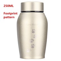 반려동물 유골함 장례용품 반려견 장례250ML 골드/실버 스테인레스 스틸 항아리 애완견 고양이 새 햄스터