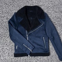 ZARA 자라 페이크 레더 스웨이드 라이더 자켓