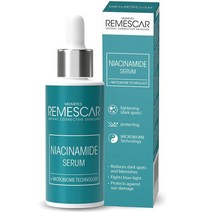 50대영양크림 레티놀 주름 나이트 수분크림 Remescar Niacinamide 세럼 30 ml 페이셜 케어용 10% niacinamide 반점 모공 수축 장벽 균일한, 단일수량