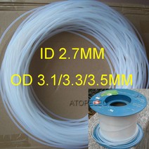 ID_2.7mm PTFE 튜브 OD_3.1mm/3.3mm/3.5mm F4 경질 파이프 260 ℃ 고온, 02 OD 3.3mm (300V)