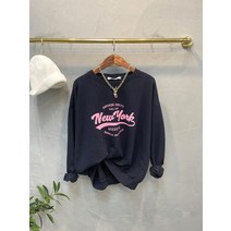 럭키567 / 뉴.욕 루즈핏 레터링 맨투맨티셔츠