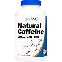 네츄럴 카페인 200mg 250캡슐 1병, 단품, 단품
