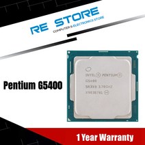 인텔-셀러론 G5400 3.7GHz 듀얼코어 쿼드 스레드 CPU 프로세서 4M 54W LGA 1151, 단일옵션