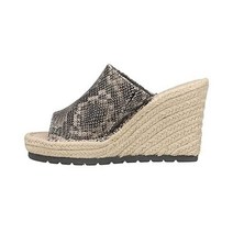 TOMS 여성 모니카 에스파드리유 샌들 캐주얼 - 블랙 탐스 웨지 힐