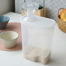 1인가족 계량 쌀통 슬림한 디자인 미니사이즈 2kg