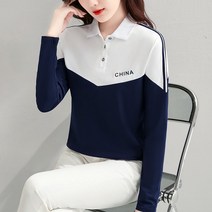 여성 골프티셔츠 긴팔 카라티 골프웨어 슬림핏 빅사이즈-14623
