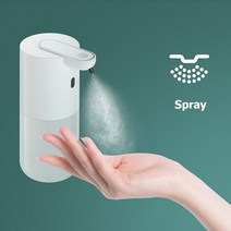 비접촉 자동 스마트 센서 비누 디스펜서 400ML USB 충전 적외선 센서 액체 비누 디스펜서 손 소독제, 02 Spray Dispenser