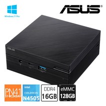 에이수스 ASUS PN41-S1-BC243AV N4505 Win11 RAM 16G eMMC 128GB 완제품 미니PC, 단품