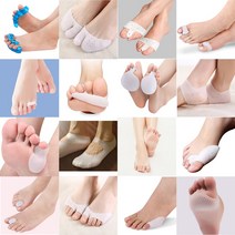 실리콘 발가락 분리 보호대 앞꿈치 패드 발가락링 50종, 17, 살색