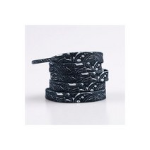 고 큰 캐슈 꽃 신발끈 남여공용 레드 블랙 블루 diy 스포츠 캐쥬얼 농구화 끈, Abstract Black_140cm