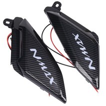 바이크 오토바이 후면 사이드 커버 가드 장식 셸 프로텍터 야마하 Nmax155 NMAX125 N MAX 155 Nmax 125, 01 Carbon fiber pattern