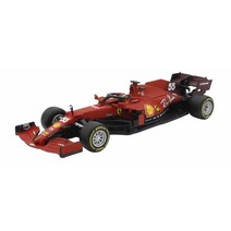 Kyosho Bburago 143 페라리 SF21 (2021) No.55 C. 사인츠 Jr 클리어 케이스 완제품 18-36828S