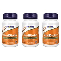 NowFoods 나우푸드 코면역유산균 코유산균 구강 OralBiotic 60정 23개