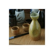 스마일연구소 일본 도쿠리 도자기 이자카야 술병 술잔 주병 세트, 우미 항아리 세트 술병 1개+술잔