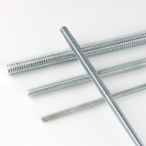 스레드로드 나사 너트 미터법 밝은 아연 도금 강철 막대 전체 스터드 바 길이 -, m12(1개), 300mm