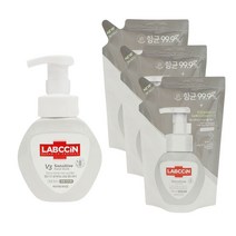 Tsm 애경 랩신V3센서티브포밍 핸드워시 용기+리필3, 랩신V3 센서티브(용기250ml)+(리필200mlx3)