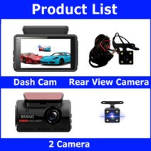 pro car dvr fhd video recorder dash cam hidden dual recorder dashcam 1080p 레코더 야간 투시경 주차 g-sensor da, 전면 및 후면보기, 협력사, 카드 없는 dvr