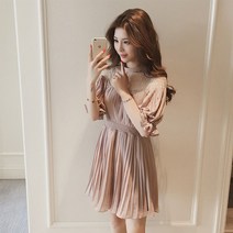 플리츠주름 매력적인 원피스 4536330EA