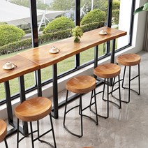 티크 고재 나무 원목 바 의자 스툴 체어 보조 간이, 골드 65CM