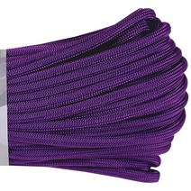 Atwood Rope MFG 550 파라코드 300피트 7가닥 코어 낙하산 코드 (그레이) 바이오더, Purple