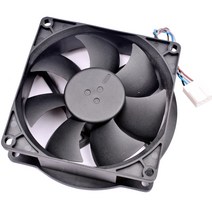 케이스 쿨러 쿨링팬 케이스 CPU용 고속 RPM 냉각 팬 PVA080G12Q 8cm 8025 80mm 80x80x25mm DC12V 0.65A, 01 고정 컬러_01 Black