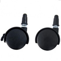 가구용 pvc바퀴 인출식 일반형 스톱형 블랙, 일반형바퀴