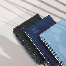 2023 업무 다이어리 1면1일 업무용 스프링 노트 데일리 먼슬리 회사 스케줄러, 블랙