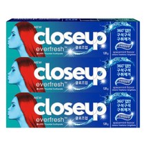 클로즈업 갓 프레쉬 스피아민트향 치약 120g X 3개