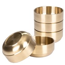 키친아트 금상첨화 티타늄 이중 탕기 대 18cm 12145, 골드, 5개