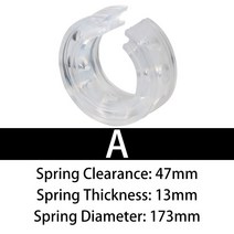 판스프링 1톤 화물차 캠핑카 코일스프링 화물칸 하체 보강 자동차 충격 흡수기 투명 범퍼 파워 고무 버퍼 A/B/C/D/E/F 타입 우레탄고탄성 강도 안전 234EA 2 호환, 01 A, 1개