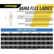 크레씨 Cressi Bahia Flex 3mm 숙녀 정품보장
