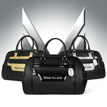 맥클라이드 골프 보스턴백 / 골프백 골프가방 보스턴가방 스포츠가방 남성 남자 여성 여자 골프 옷가방, 블랙-실버