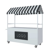 판촉 테이블부스 매대 행사 푸드트럭 플리마켓 가판대, 하늘색 200x60x200