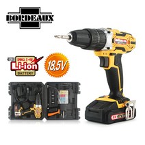 보르도 무선 고속 충전 전동 드릴 고급형 32종 셀프 공구 세트 대용량 배터리 18.5v, 전동공구(배터리포함)+배터리추가