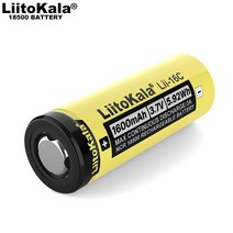 충전배터리 LiitoKala Lii16C 18500 충전식 배터리 LED 손전등용 리튬 이온 1600mAh 3.7 V, 05 1PCS 18500 Battery