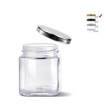 미르코리아 미니사각러그 유리병 골드캡, 100ml, 10개
