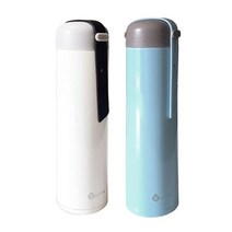 두리 텀블러 350ml(1+1), 화이트+스카이블루
