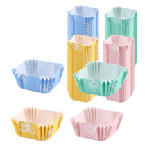 피크닉하우스 사각페트컵 핑크 20p + 그린 20p + 노랑 20p + 블루 20p, 6세트