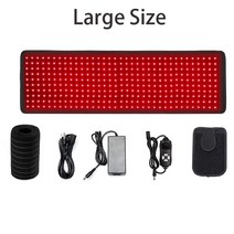마라톤 벨크로 러닝 런닝 벨트적외선 LED 적색광 치료 벨트 신체 850nm 660nm 광파 회복 근육통 상처 완, 03 Large Size