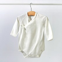 유기농 무지 배냇저고리 겸용 슈트 사계절용