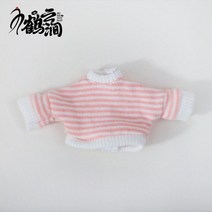 브라이스 호환 구체관절인형의상 Ob11 랜보우 스웨터 오비츠 11 BJD12 Cu-Poche P9 YMY 인형 스트라이프, 01 1
