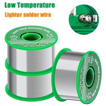 무연납 실납 유형 무연 라이터 스테인레스 스틸 일회용 구리-철-니켈 배터리 폴 피스 용접 범용 솔더 와이어, 무연, 20g, 1.Lead - 20g